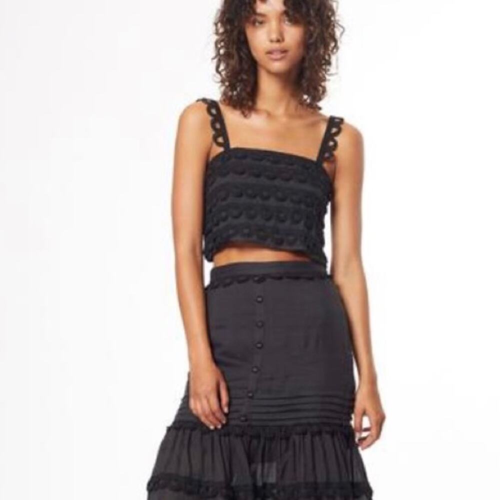 Stevie May NWT Margo Black Crop Top S